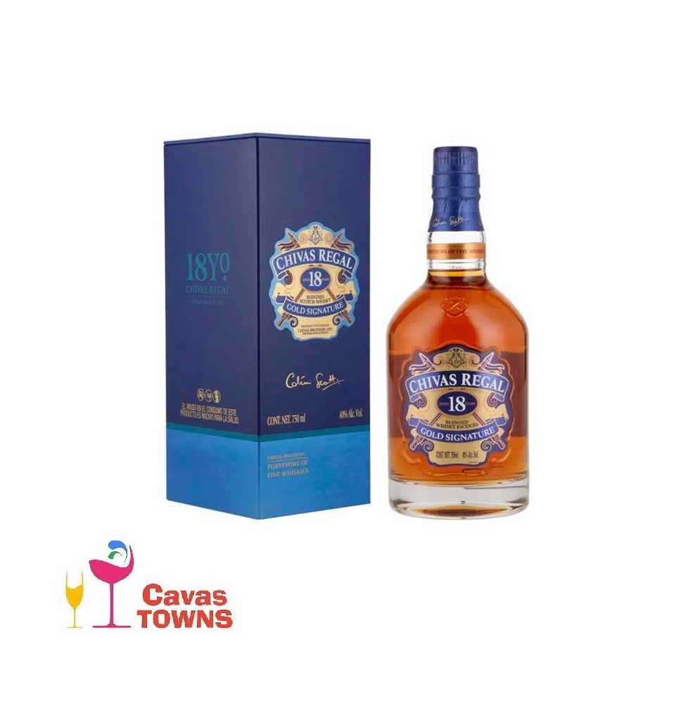 Whisky Chivas Regal 18 Años 750 Ml - Cavas Towns Whisky Chivas Regal 18 Años 750 Ml - Cavas Towns