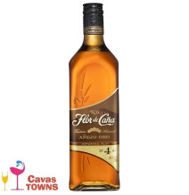 Ron Flor de Caña 4 años Oro 750 ml - Cavas Towns