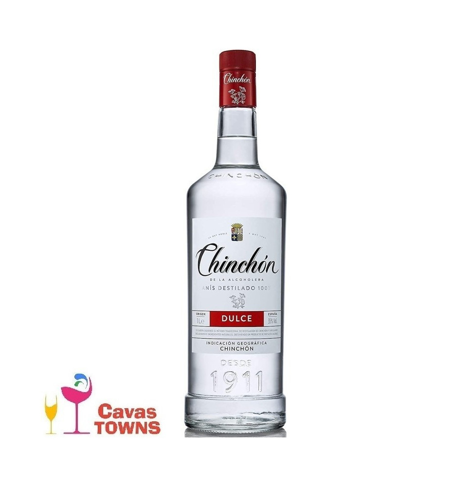 Anis Chinchon De La Alcoholera Dulce - 1 L - Cavas Towns Anis Chinchon De La Alcoholera Dulce - 1 L - Cavas Towns