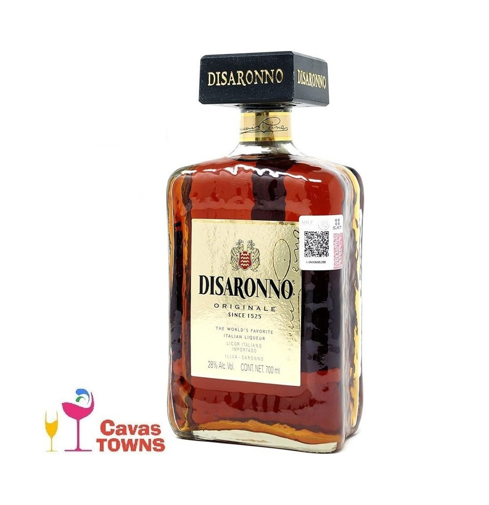Licor Disaronno Amaretto Original 700 ml - Cavas Towns Licor Disaronno Amaretto Original 700 ml - Cavas Towns