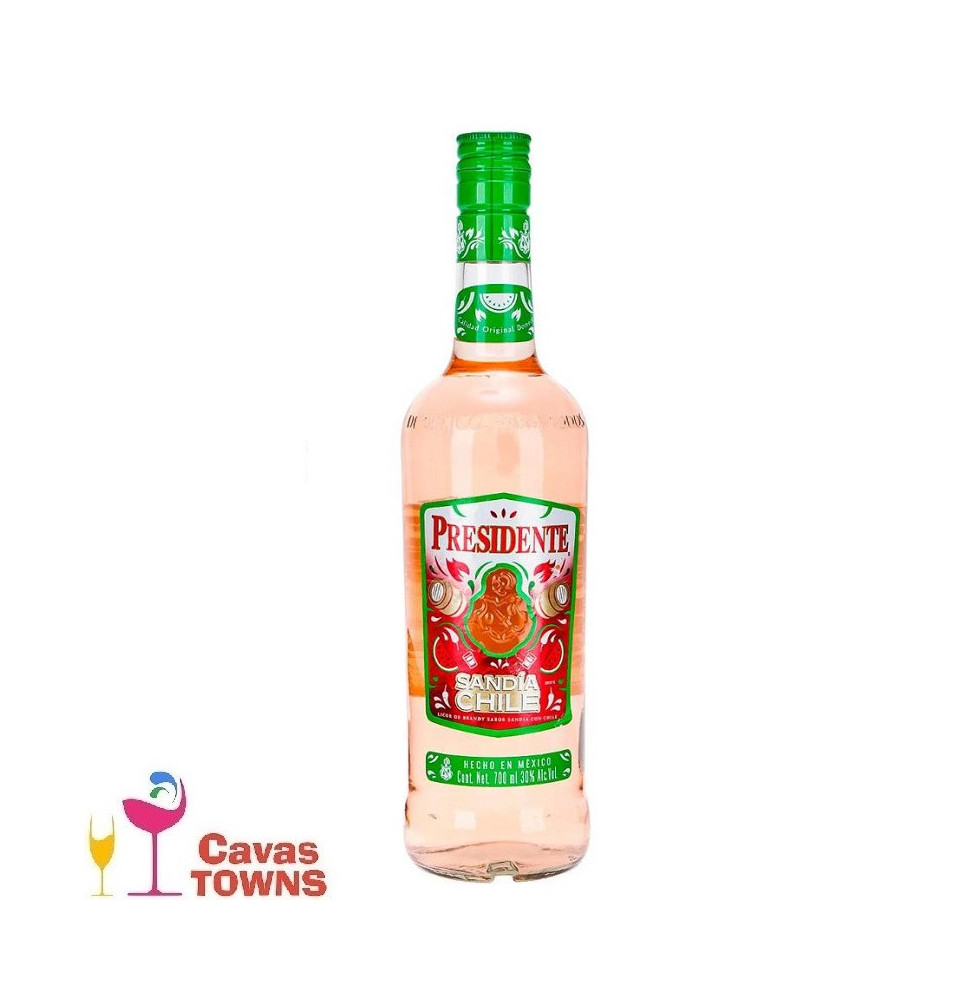 Brandy Presidente Sandia Chile 700 ml - Cavas Towns Brandy Presidente Sandia Chile 700 ml - Cavas Towns